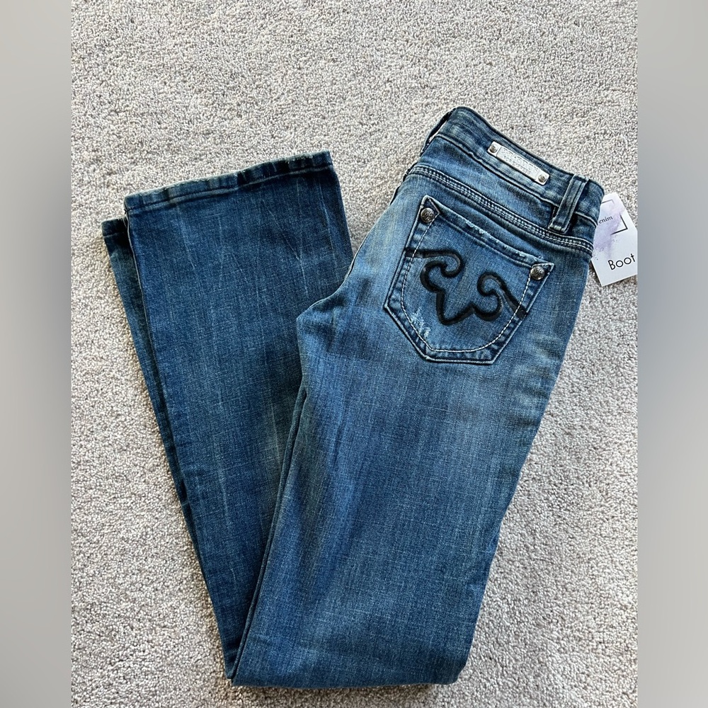 Express Dark Wash Bootcut Jeans